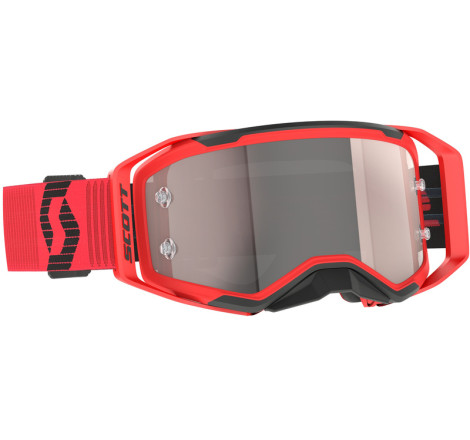 Masque SCOTT Prospect 2.0 - rouge/noir écran Silver Chrome Works