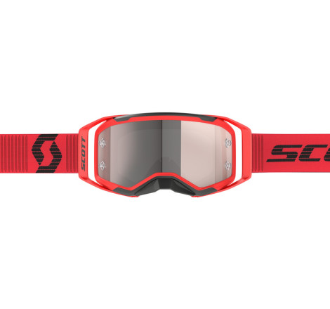 Masque SCOTT Prospect 2.0 - rouge/noir écran Silver Chrome Works