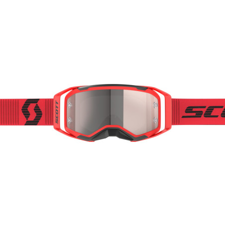 Masque SCOTT Prospect 2.0 - rouge/noir écran Silver Chrome Works