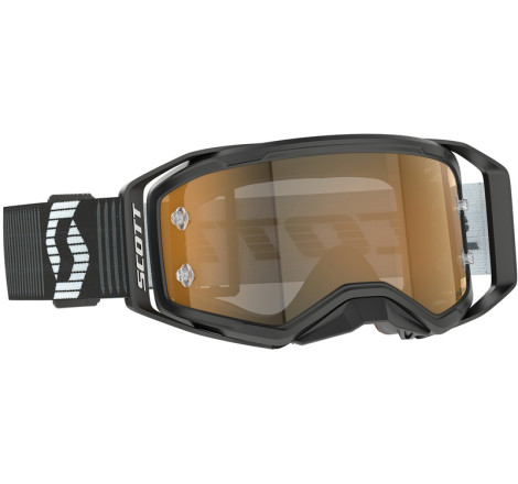Masque SCOTT Prospect 2.0 AMP Chrome - noir/blanc écran Gold Chrome Works