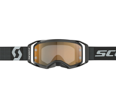 Masque SCOTT Prospect 2.0 AMP Chrome - noir/blanc écran Gold Chrome Works