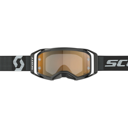 Masque SCOTT Prospect 2.0 AMP Chrome - noir/blanc écran Gold Chrome Works