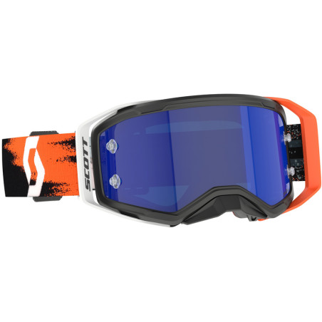 Masque SCOTT Prospect 2.0 AMP Chrome - noir/Neon Orange écran Blue Chrome Works