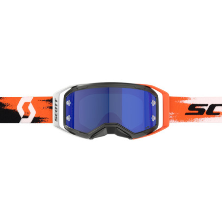 Masque SCOTT Prospect 2.0 AMP Chrome - noir/Neon Orange écran Blue Chrome Works