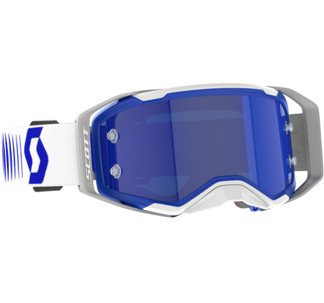 Masque SCOTT Prospect 2.0 AMP Chrome - Doppler White/bleu écran Blue Chrome Works