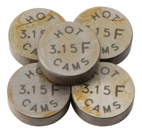 Pastilles de soupape HOT CAMS Ø10,0x3,15mm - jeu de 5