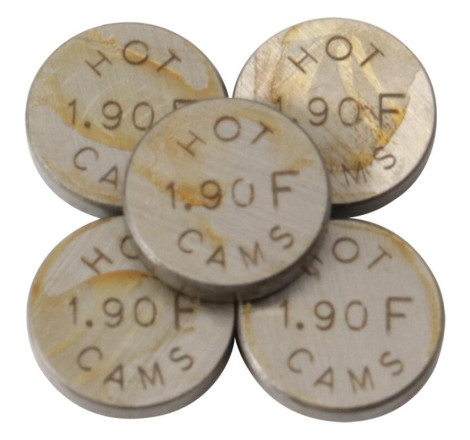 Pastilles de soupape HOT CAMS Ø10,0x1,90mm - jeu de 5