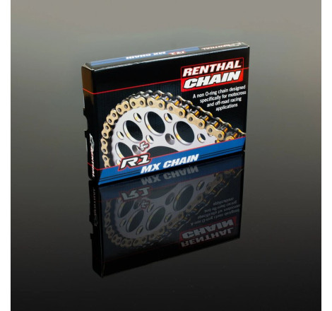 Chaîne de transmission RENTHAL 520 R1 Works – 112 maillons – Racing MX