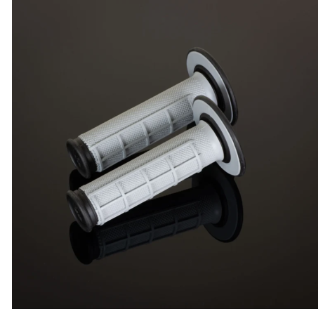 Revêtements RENTHAL Dual Series semi-gauffrés gris/noir