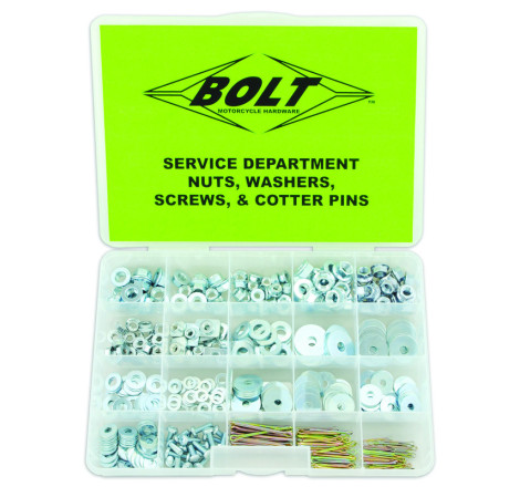Coffret écrous, rondelles, vis, goupilles BOLT 422 pièces