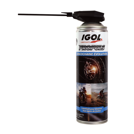 IGOL Propuls Viscochaine Evolution - aérosol lubrifiant chaîne haute performance moto