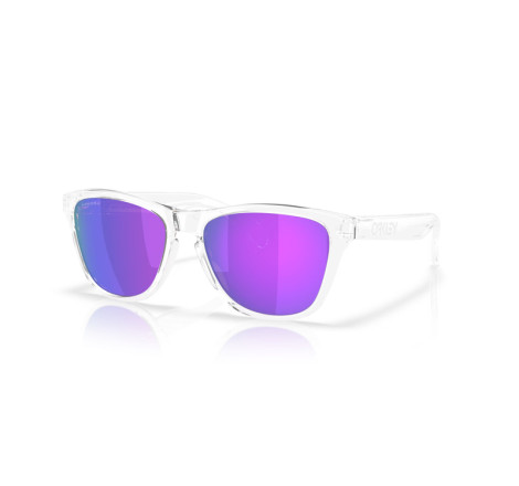 Lunettes de soleil OAKLEY Frogskins S Polished Clear - verres Prizm Violet